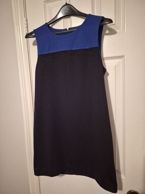 Forever 21 Royal Blue and Black Sleeveless Shift Dress